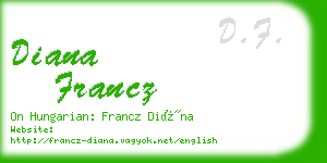 diana francz business card